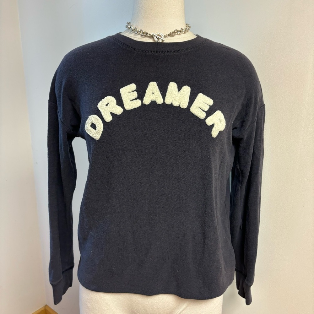 American Eagle Navy Graphic “Dreamer” Sweater Crewneck size S